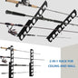 Fishing Rod Storage Horizontal Wall Mounted Fishing Rod Storage Rack Sturdy Steel Fishing Rod Storage Rack Space-Saving Pole