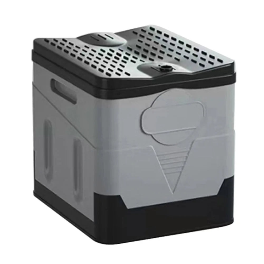 Portable Outdoor Folding Toilet Strong Bearing Capacity Reusable Trash Can.