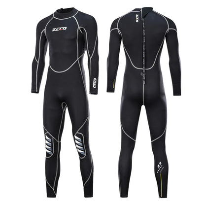 1.5mm 3mm Men Wetsuit Neoprene Scuba Diving Suit One-piece Zipper.