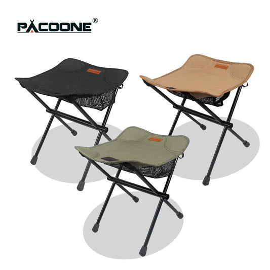 Outdoor Portable Folding Stool Aluminum Alloy Minin Storage Chair.