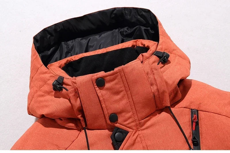 New Thermal Winter Skiing Down Jacket Ski Suit Men Snowboard pants Warm Snowmobile Clothing.