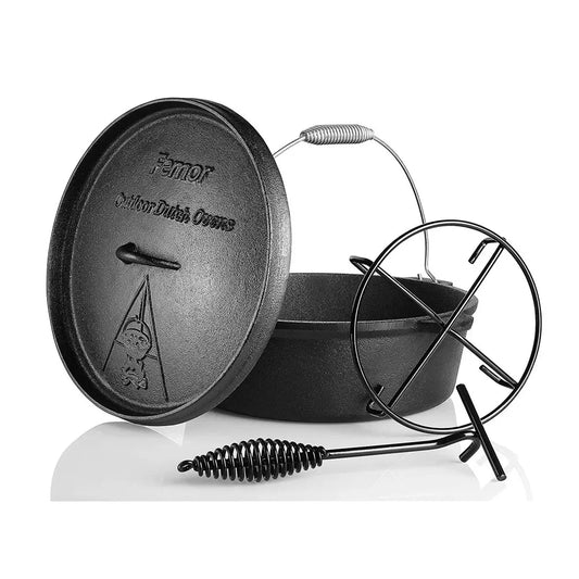 12 L Dutch Oven Cast Iron Fire Pot .