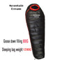 Sleeping Bag Adult Mummy White Goose Down Warm Three Seasons.