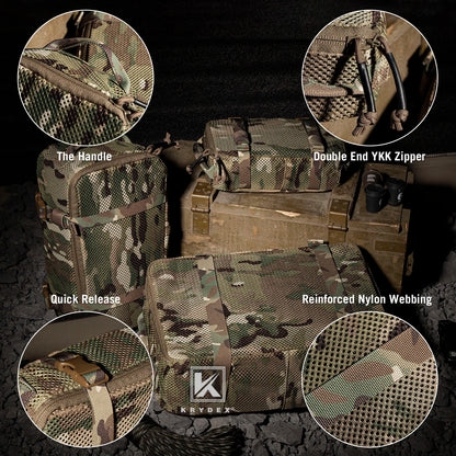 Modular Pouch Set Outdoor Backpack Organizer.