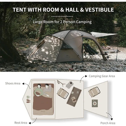 Naturehike Massif Hot Tent with Stove Jack, 4 Season Tent
