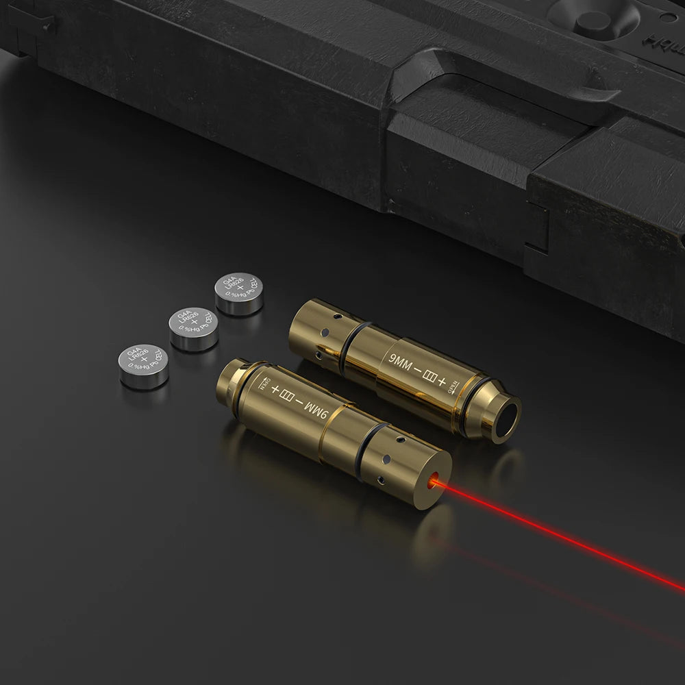 9mm laser training cartridge Red Dot Laser Training Bullet Dry Fire.
