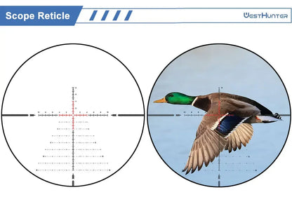 6-24X50 Scope First Focal Plane Riflescope 1/10MIL Red Illumination,