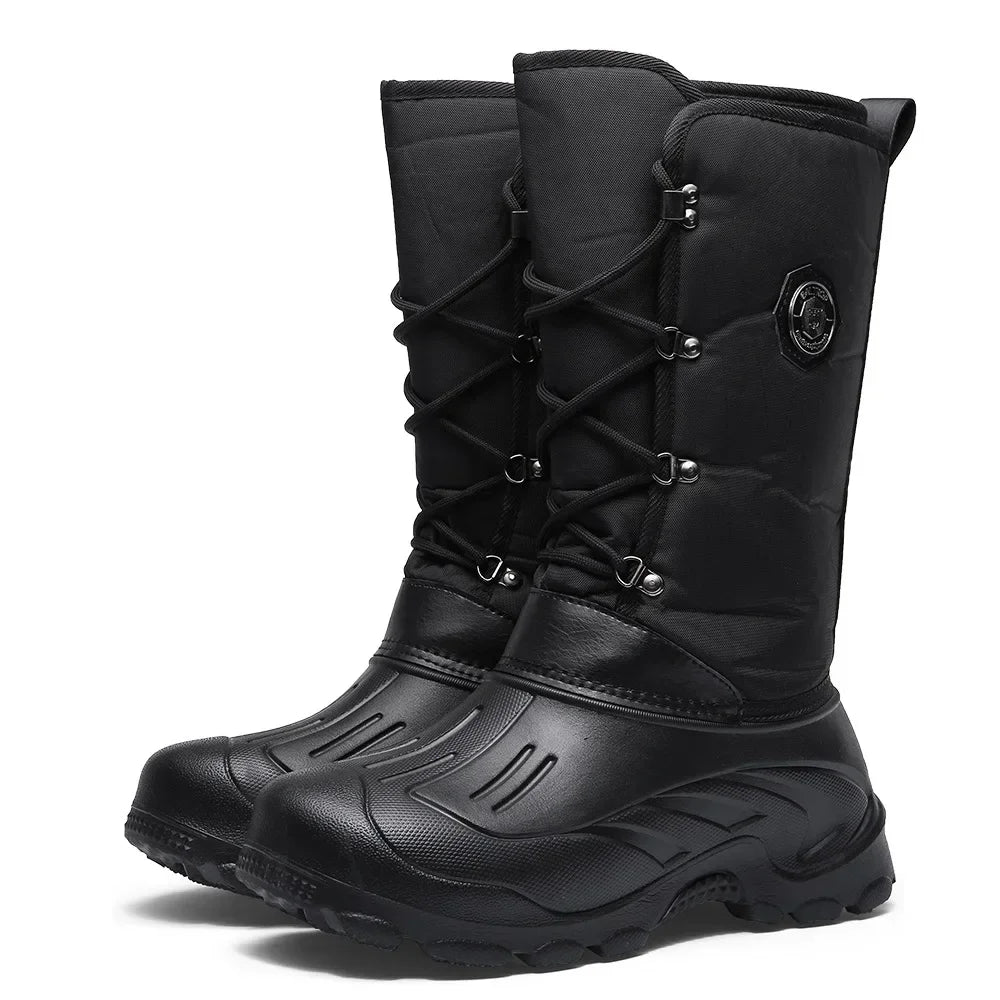 New Big Tree camouflage men's shoes, high top snow boots, waterproof.