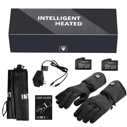 Winter Thermal Heated Gloves For Adult Wind Waterproof Rechargeable Battery.