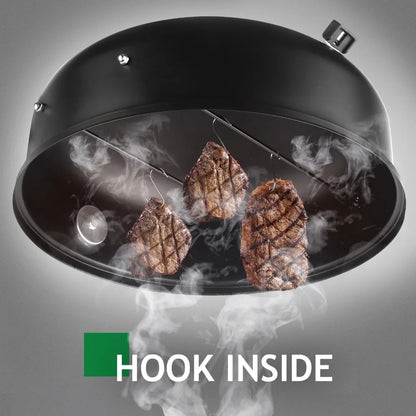Adjustable Barrel Grill, Built-in Thermometer Combined