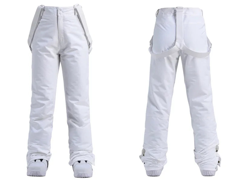 Women Ski Suit Winter Windproof Waterproof Snowboarding Jacket and Pants.