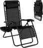 160°Adjustable Folding Recliner w/Pillow and Cup Holder, 350LBS.