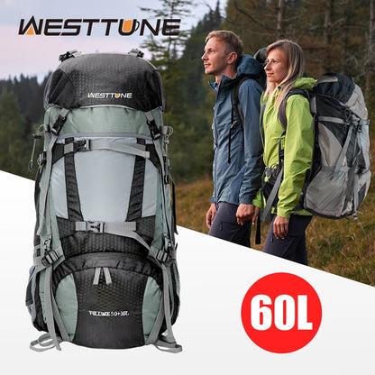 60L Explorer Internal Frame Backpack with Rain Cover.