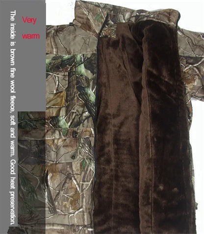 High Quality Man Winter  Camouflage Ghillie Suit Outdoor Cold Weather Suit.