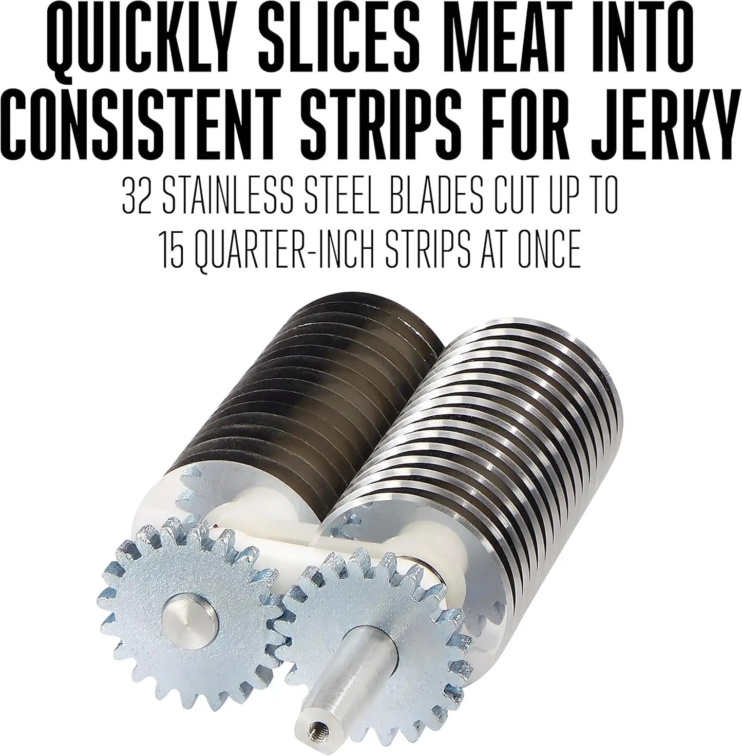 Manual  Beef Jerky Slicer,  For Cuts Up To 5” Wide x 1.25” Thick.