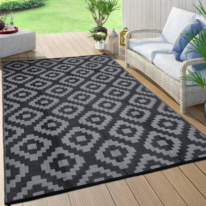 Outdoor Rug Plastic Straw Rug Waterproof Rug Reversible Outdoor Floor Mat.