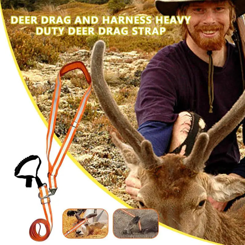 Nylon Reflective Deer Drag Harness