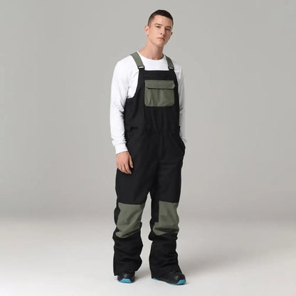 Mens Ski Pants Ski Bib Pant Overalls Women Ski Jumpsuit Winter Outdoor Windproof Waterproof.