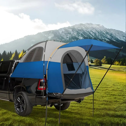 Truck Bed Tent  Rain Protection Pickup Truck Tents, Easy Set-up For 2 Person, Fits Full Size Short Bed, 5.5-5.8ft/ 6.4-6.