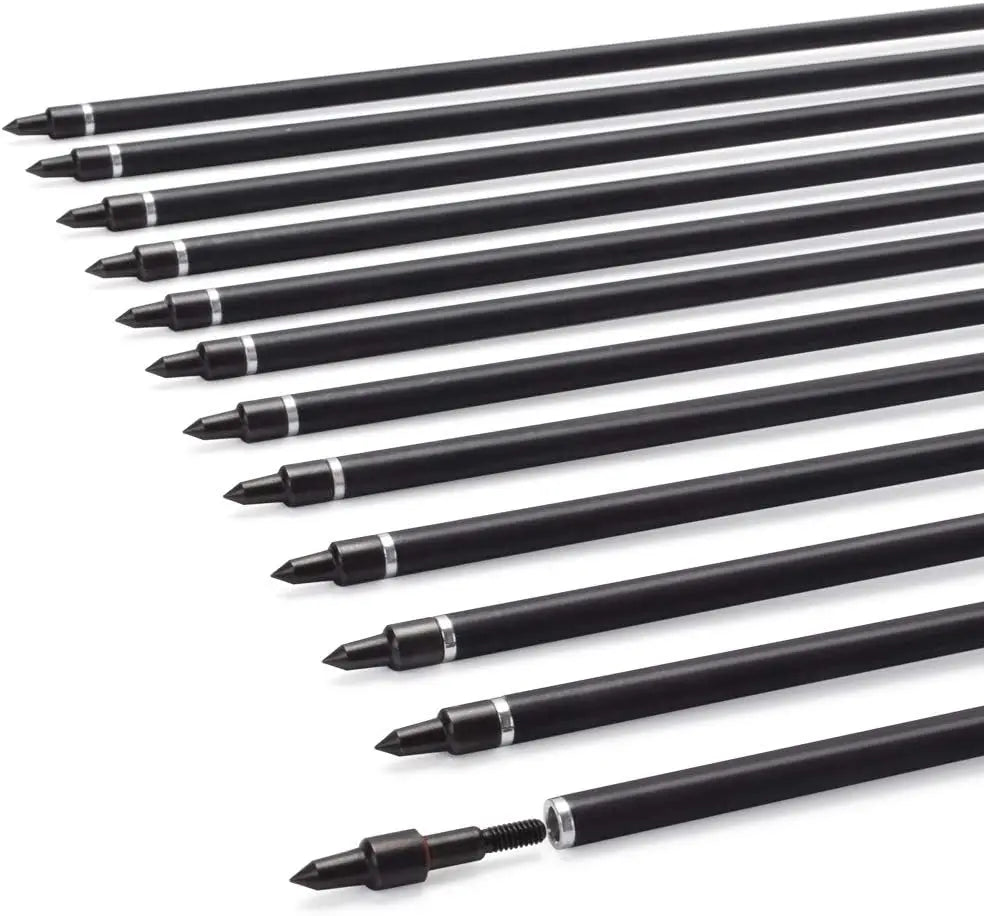 6/12PCS 26/28/30" Arrows for Compound Bows.