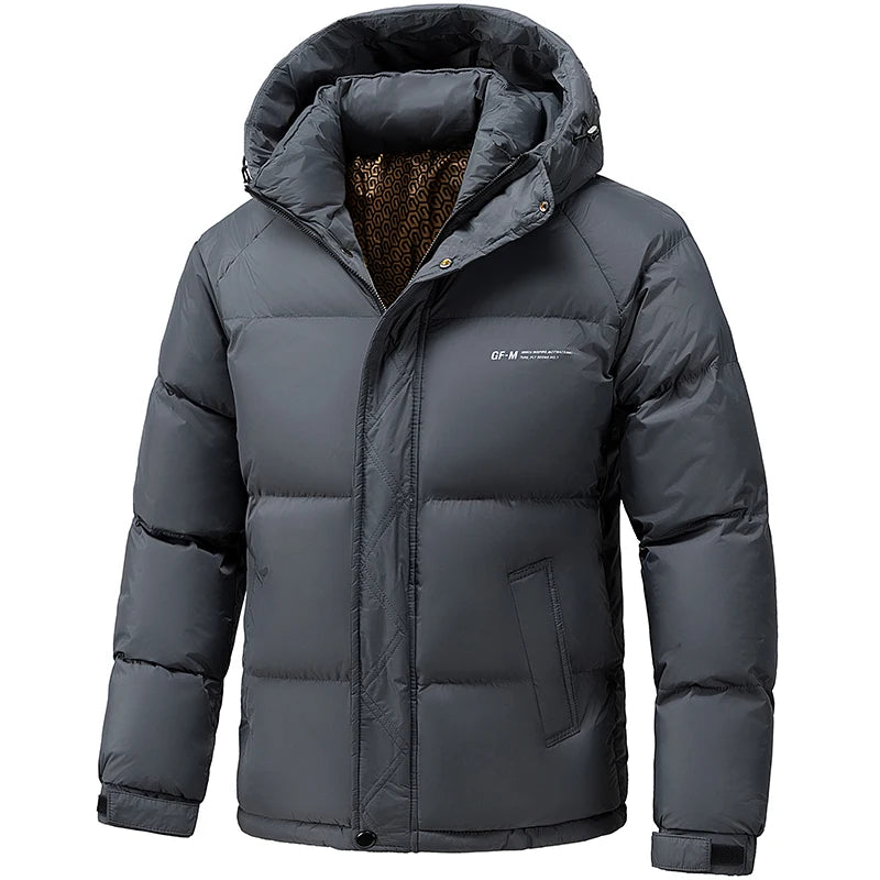 Men's Winter Windproof Casual Hooded Jacket .