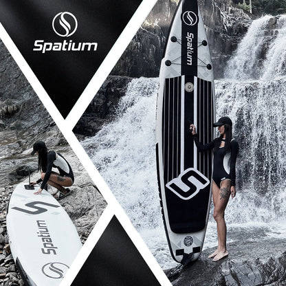 Spatium Inflatable Stand Up Paddle Board with SUP Accessories, Anti-Slip EVA Deck, 11’5’’ Inflatable Paddle Boards for Adults
