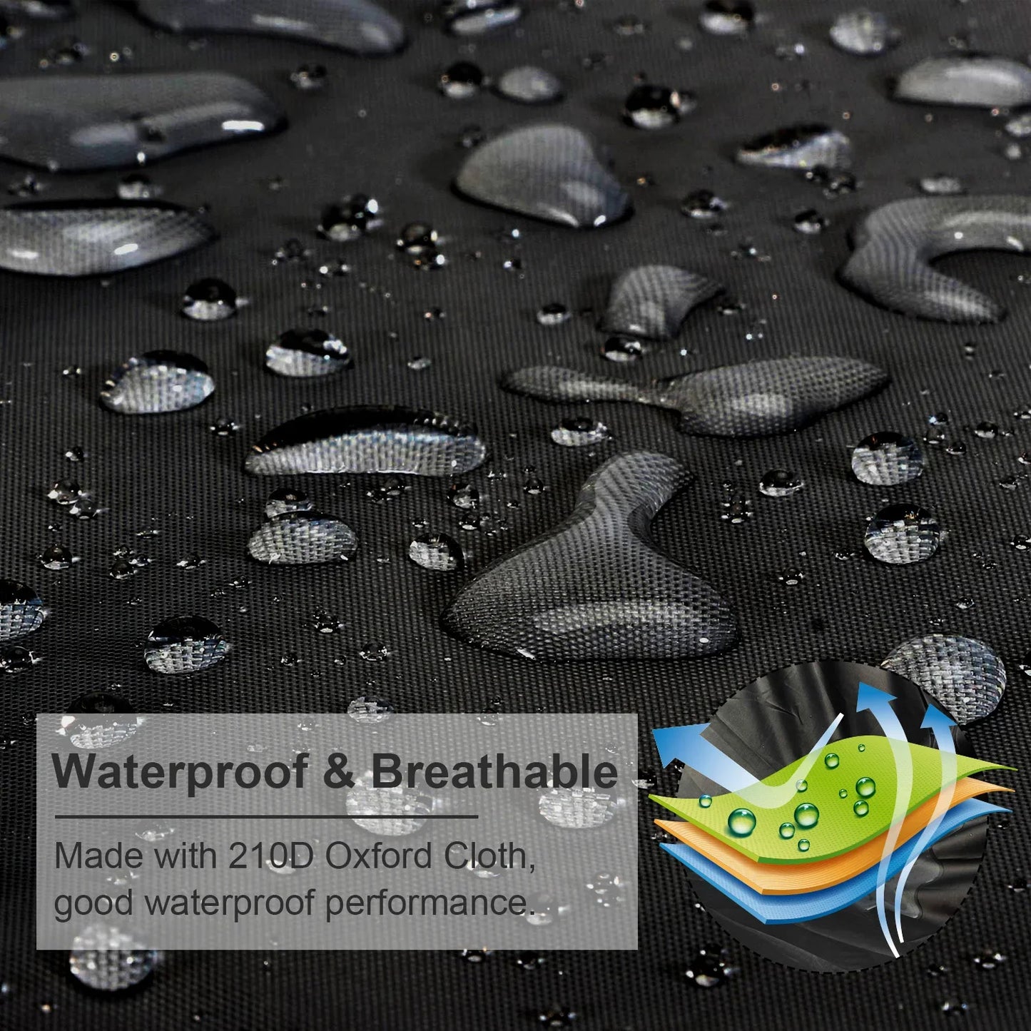 210D Trailerable Boat Cover Rain Waterproof Sunproof Snowproof All-whether.