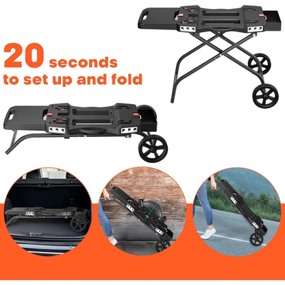 Portable Grill Cart for 17" & 22" Blackstone Griddles and Weber Q1000, Q1200, Q2000, Q2200 Series Grills.