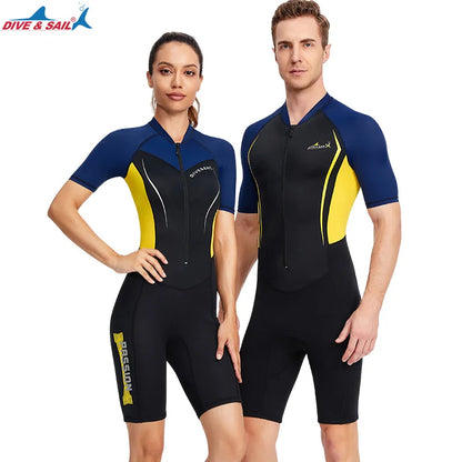 Short-sleeved Shorts 1.5mm  Shorty Wetsuit.