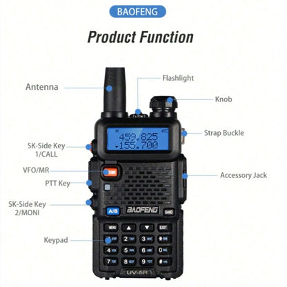 1PC/2PCS  UV-5R USB Long Range Portable Two Way Radio Baofeng CB Radio Walkie.
