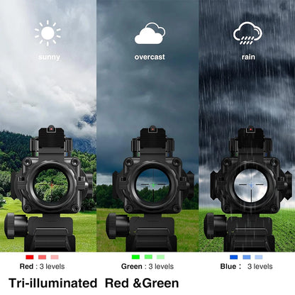 4x32 Riflescope with Fiber Optic Sight Illuminated Reticle