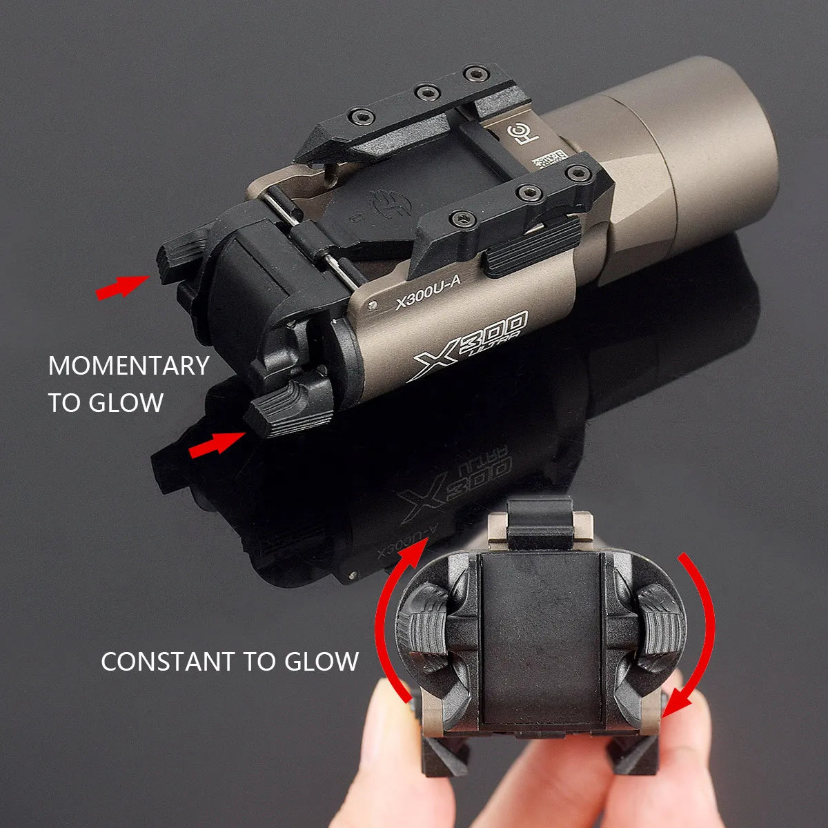 Surefire M300 M600 X300 Weapon Light Remote Pressure Switch LED Flashlight.