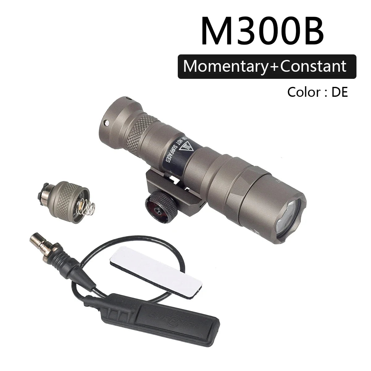 Surefire M300 M600 X300 Weapon Light Remote Pressure Switch LED Flashlight.