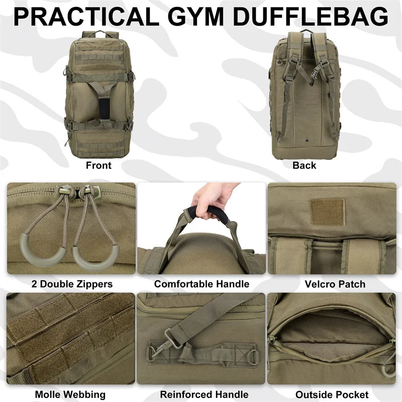 30L 50L 80L Outdoor Bag Backpack Large Duffel Bag.