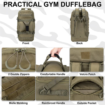 30L 50L 80L Outdoor Bag Backpack Large Duffel Bag.