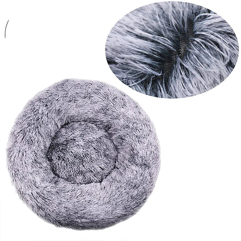 40-90cm Round Pet Bed for Large Dog Bed Super Soft Cat Bed Medium Dog House Winter Warm Sleeping.