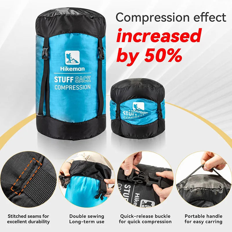 Ultralight Water-Resistant Compression Sack for Sleeping Bags.