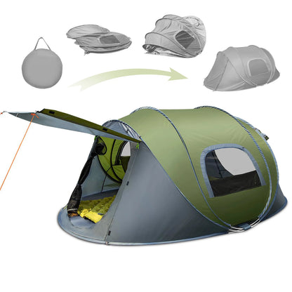 3-4 People Outdoor Throw Open Tent Automatic Pop Up