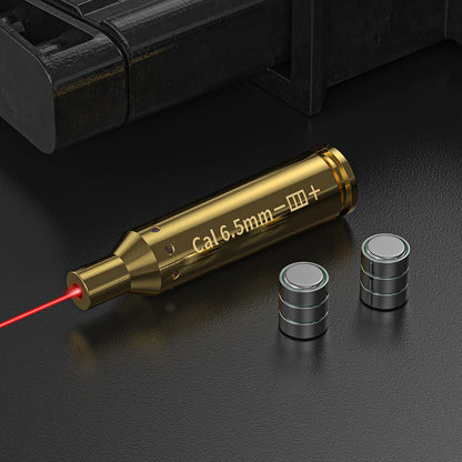 6.5MM Optics Cartridge Red Dot Laser Brass  Bore sighter.