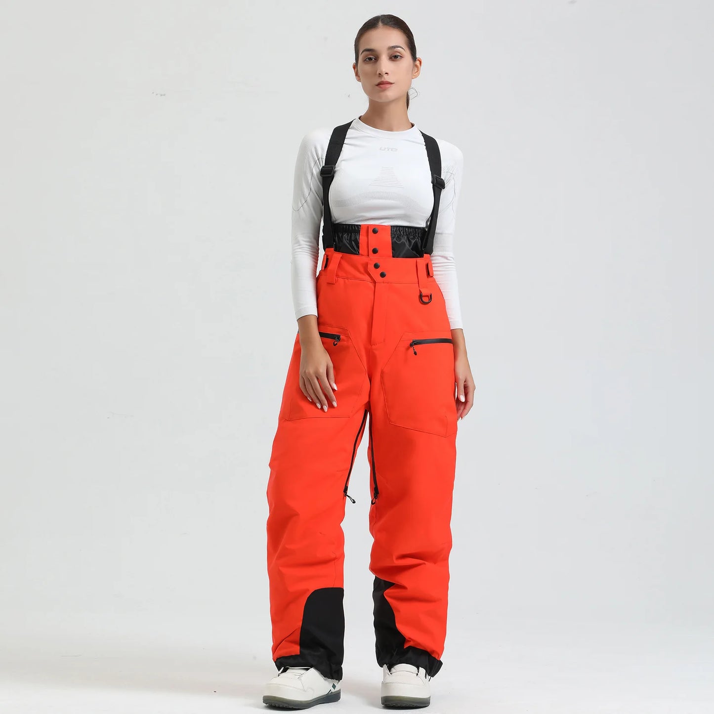 Ski Pants Winter Waterproof Men  Snowboard Overalls Suspender Snow pants Warmth -40 degrees.
