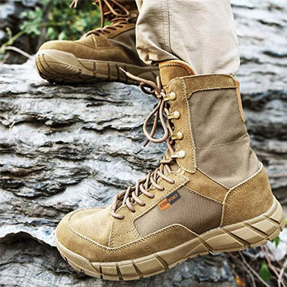 Lace Up Waterproof Outdoor Hiking Breathable Shoe.