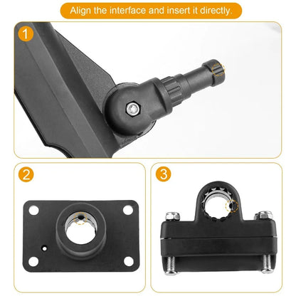 Boat Fishing Pole Rod Holder 360 Rotatable Side Rail Mount.