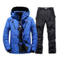 New Thermal Winter Skiing Down Jacket Ski Suit Men Snowboard pants Warm Snowmobile Clothing.