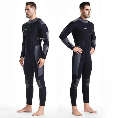 5mm Neoprene Wetsuit One-piece Women Men Long-sleeved.