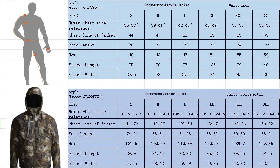 Men's winter waterproof insulation camouflage Hudson jacket fishing hunting Jacket.