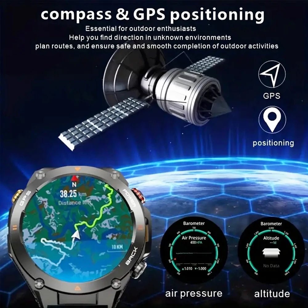 SENBONO New GPS Smart Watch 1.45” HD  Display Built-in GPS.