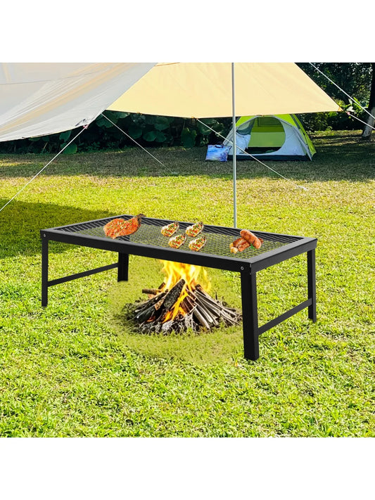 Folding Grill Rack Portable Barbecue Net Table BBQ.