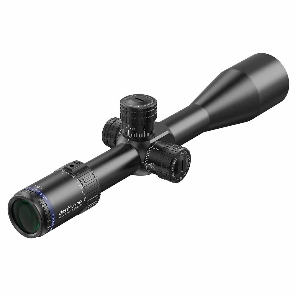 6-24X50 Scope First Focal Plane Riflescope 1/10MIL Red Illumination,