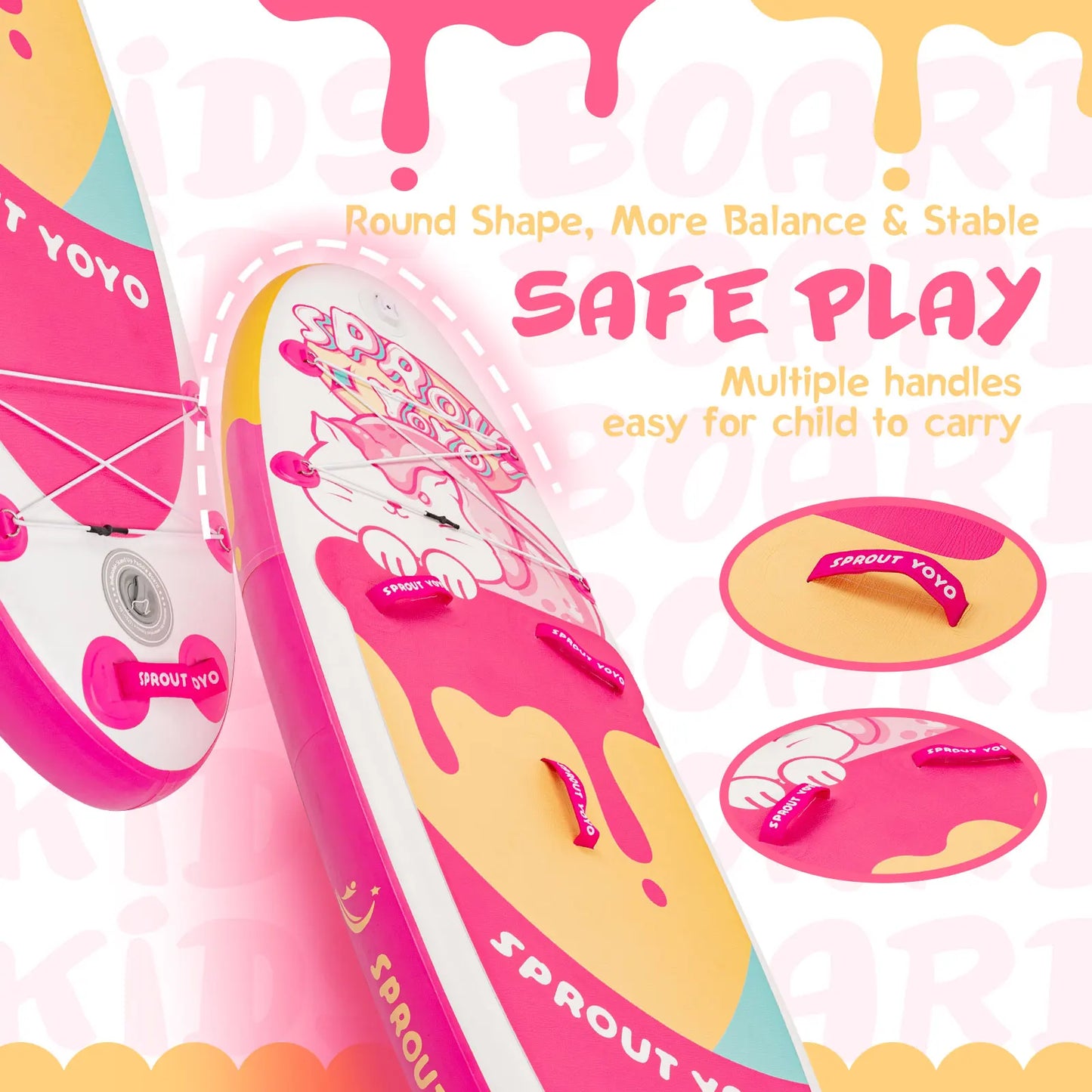 Kids Stand Up Paddle Board with Inflatable SUP Accessories.