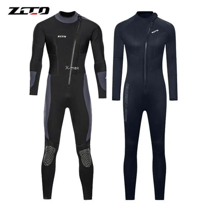 5mm Neoprene Wetsuit One-piece Women Men Long-sleeved.